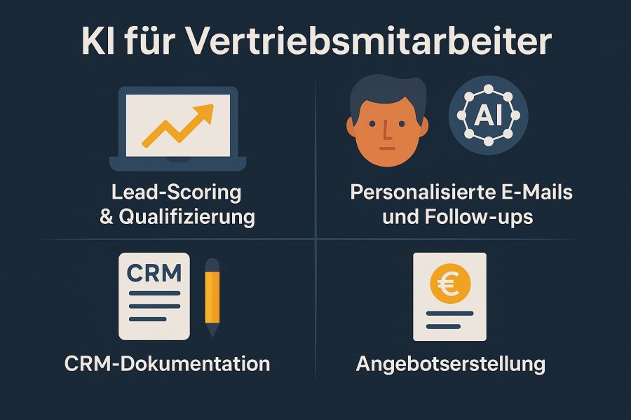 KI für Vertriebsmitarbeiter Infografik