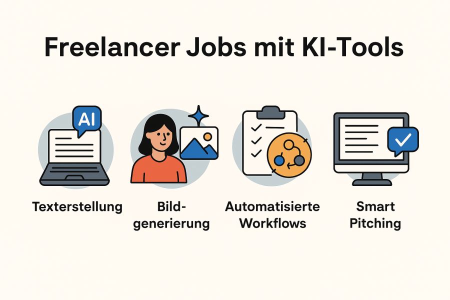 freelancer jobs mit ki tools infografik